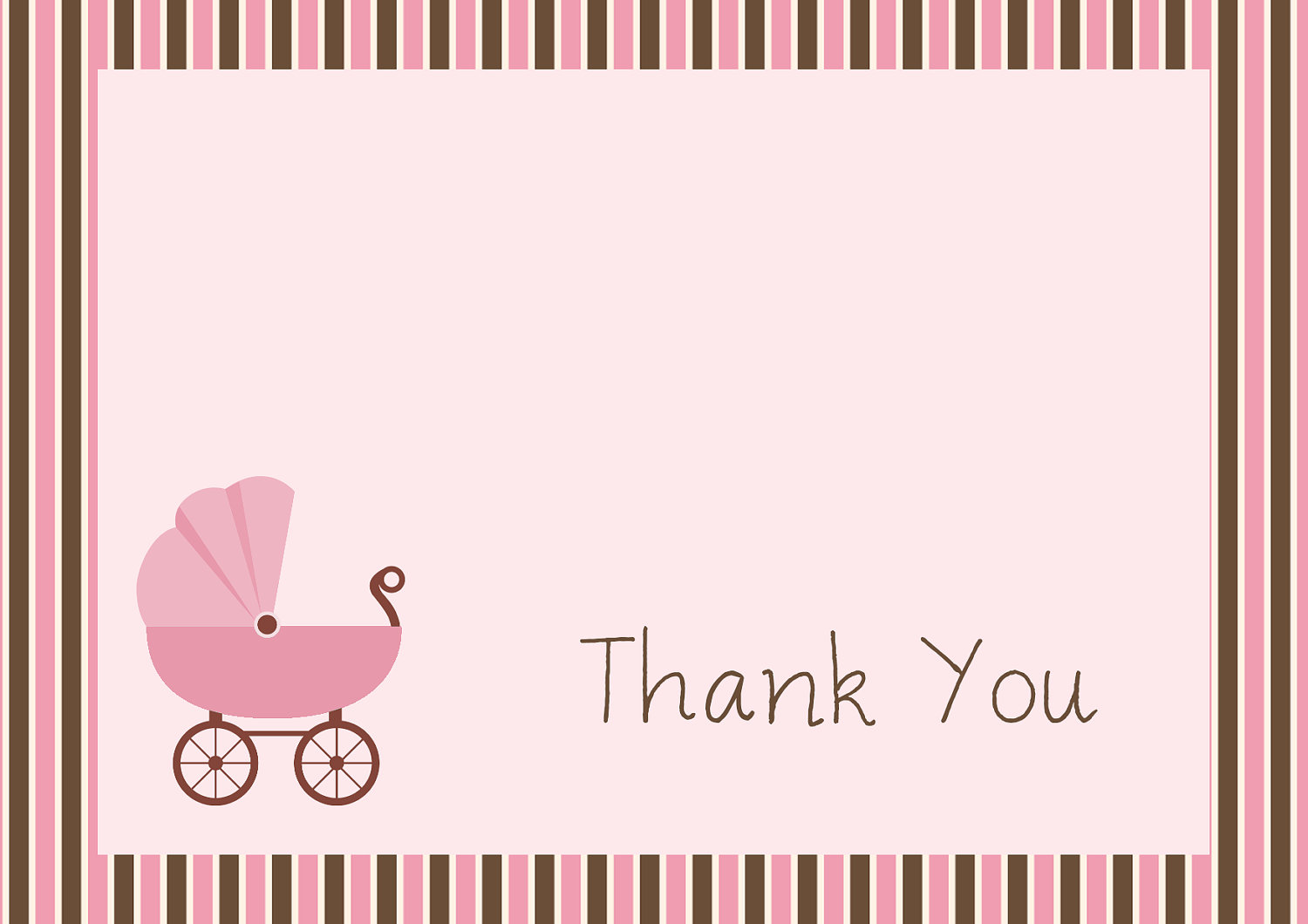 Printable Thank You Cards Baby Shower Printable Cards