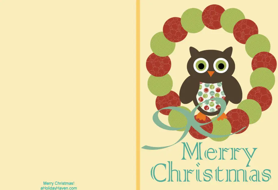 38 Unique Printable Christmas Cards | Kitty Baby Love
