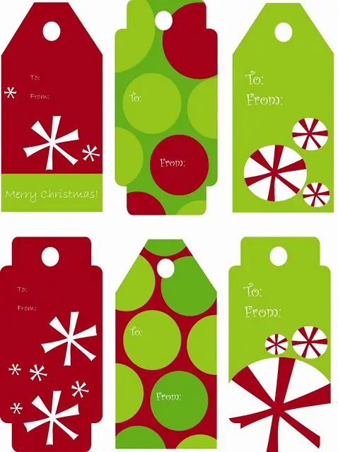free clipart christmas gift tags - photo #14