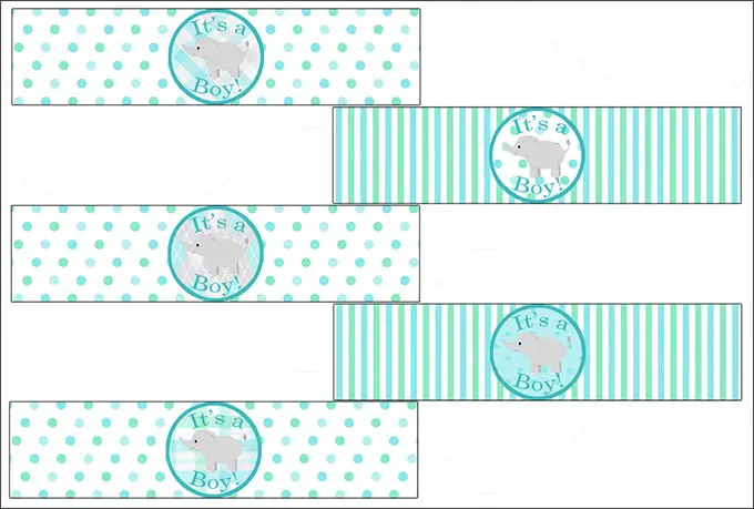 Free Printable Water Bottle Labels For Baby Shower
