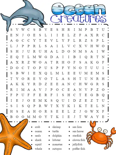 20 Fun Animal Word Searches | Kitty Baby Love
