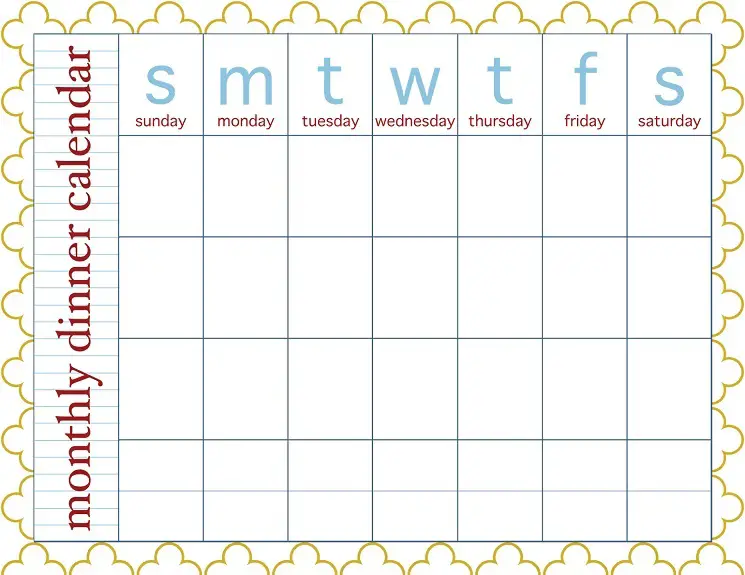 meal calendar meal planner calendar meal calendar meal planner calendar