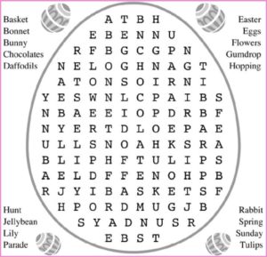 Easter Word Search Printable
