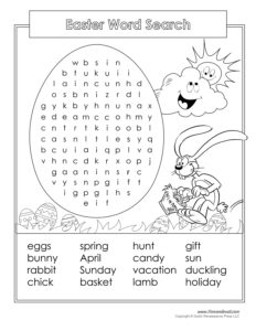 Free Easter Word Search