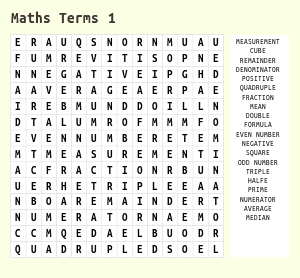 Printables Word Puzzle With Mathematical Term 15 head scratching math word search puzzles kitty baby love vocabulary search