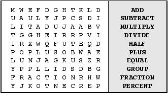 Fun Math Word Searches For You To Solve Fun Math Word Searches For You To Solve