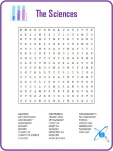 Science Vocabulary Word Search