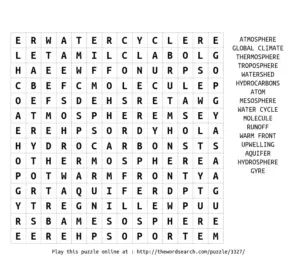 Science Word Search Puzzles