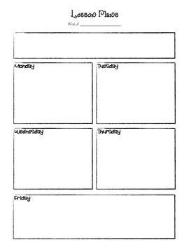 simple daily schedule template