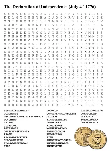 Sixteen 4th of July Word Search Puzzles | Kitty Baby Love