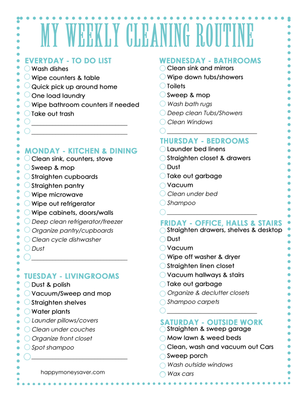 40 helpful house cleaning checklists for you kitty baby love housework cleaning checklist