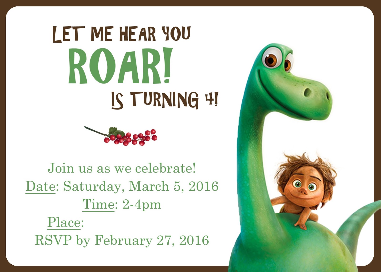 19 Roaring Dinosaur Birthday Invitations Kitty Baby Love