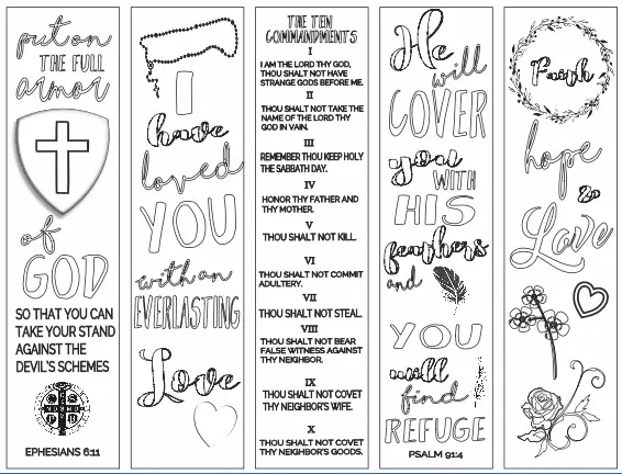 It's just a photo of Invaluable Free Printable Bible Verse Bookmarks to Color It's just an image of Invaluable Free Printable Bible Verse Bookmarks to Color