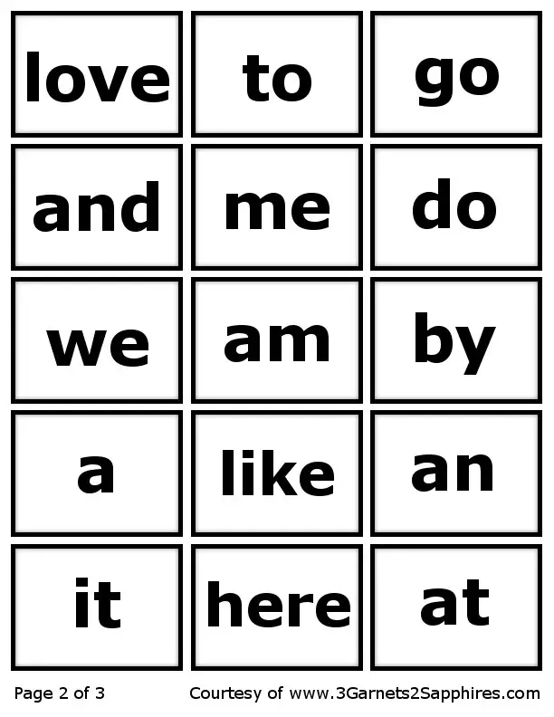38 sight words flash cards for you kitty baby love flashcards in word