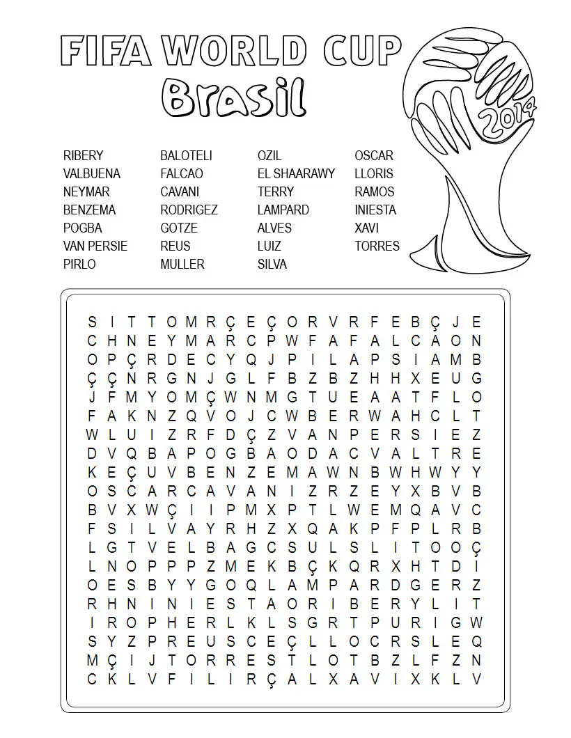 34 End-to-end Football Word Search Puzzles for You | Kitty Baby Love