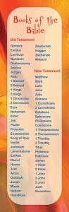 Books of the Bible Bookmark Printable