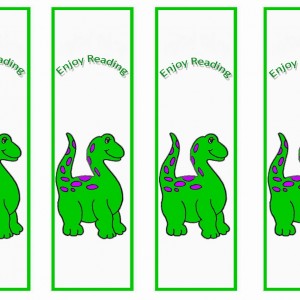 Dinosaur Bookmark Printable