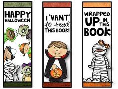 Free Printable Halloween Bookmarks