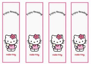 Hello Kitty Bookmarks Printable