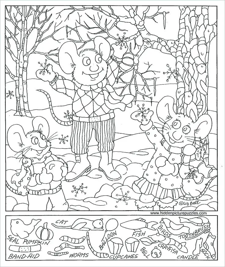 45 Engaging Hidden Pictures Kitty Baby Love