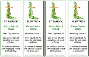 St Patrick's Day Bookmarks Printable