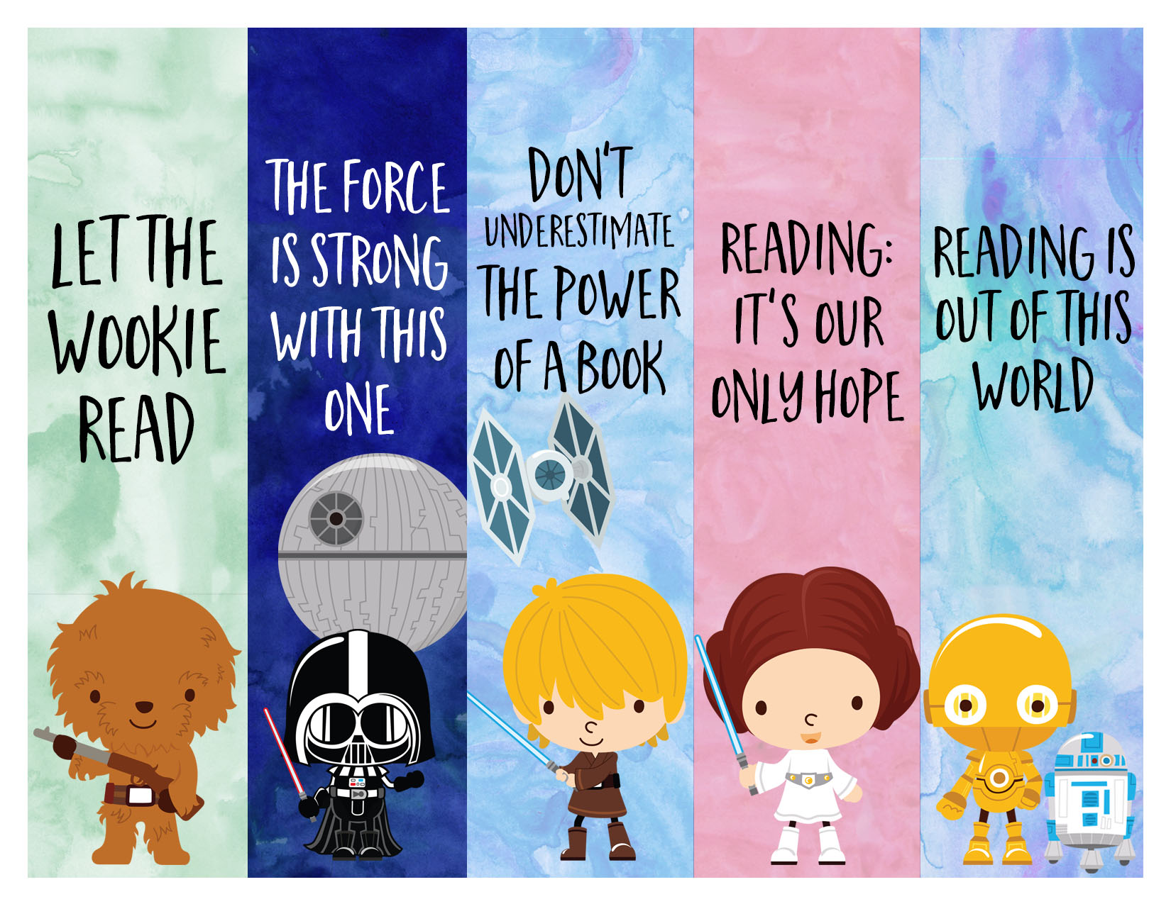 It is a picture of Unforgettable Star Wars Bookmarks Printable It's just a picture of Unforgettable Star Wars Bookmarks Printable
