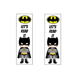 Superhero Bookmarks Printable
