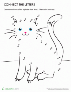 Alphabet Connect the Dots Free Printables