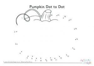 Dot To Dot Pumpkin Printable
