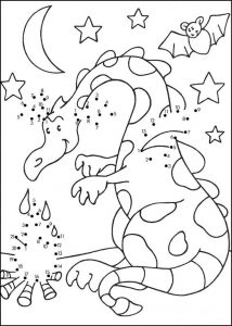 Dragon Dot To Dot Printable
