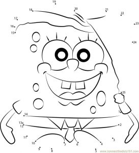 Spongebob Dot to Dot Printables