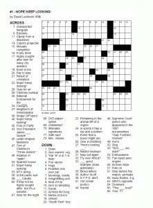 Christmas Crossword Puzzle Printable