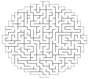 Hard Printable Mazes