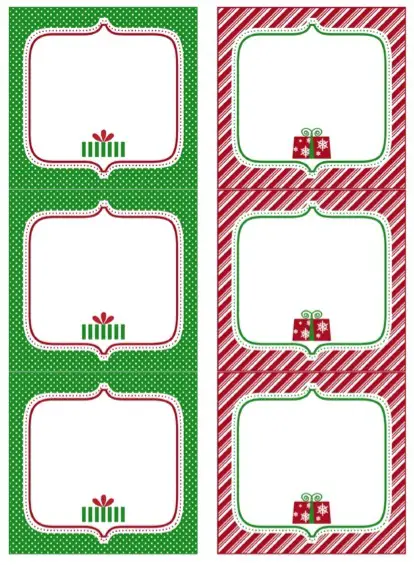 40 unique printable christmas gift tags kittybabylove com holiday gift tag templates