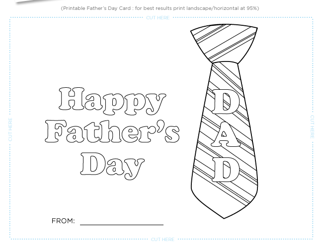 Father Day Printable Cards