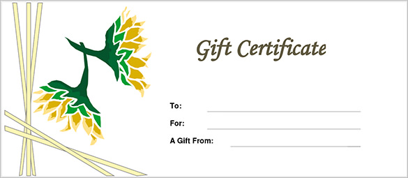 28 Cool Printable Gift Certificates