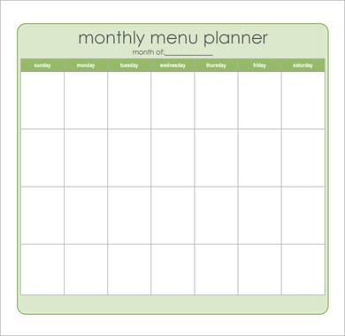 28 useful printable monthly meal planners kittybabylove free monthly meal planner