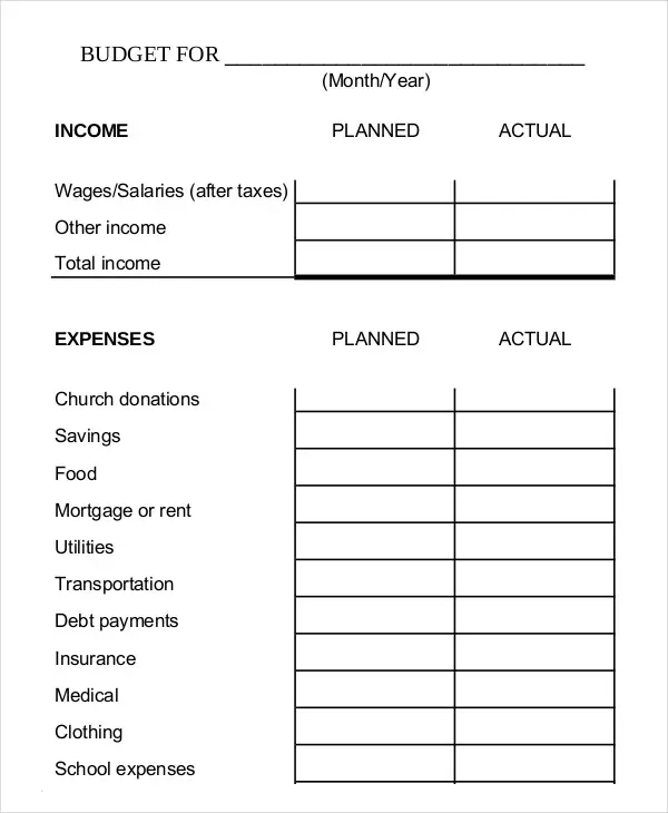 20 free printable monthly budget planners kitty baby love