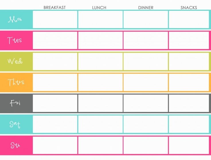 45 printable weekly meal planner templates kitty baby love