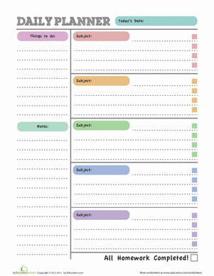 46 of the best printable daily planner templates kittybabylove printable planner sheets