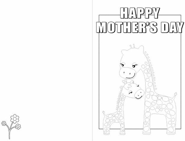 24 printable mother s day cards kitty baby love s day cards to print black and white