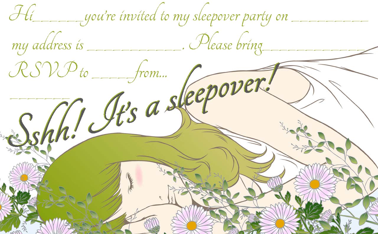 50 beautiful slumber party invitations kittybabylove com teenage sleepover invitations