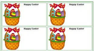15 Printable Easter Present Tags image regarding Printable Easter Tag known as 15 Printable Easter Reward Tags