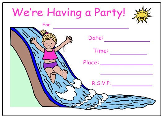 45 pool party invitations kitty baby love