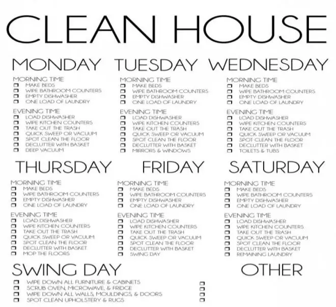 40 Helpful House Cleaning Checklists For You