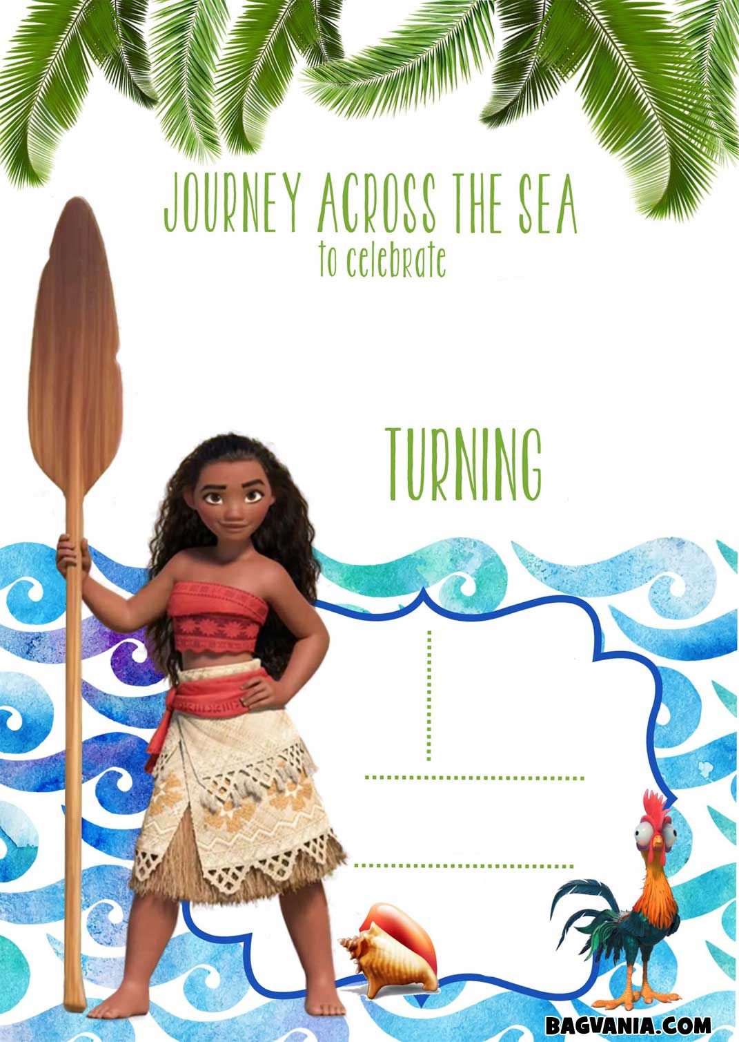10 Heartwarming Moana Birthday Invites for oneself photograph regarding Printable Moana Invitations referred to as 10 Heartwarming Moana Birthday Invites for yourself