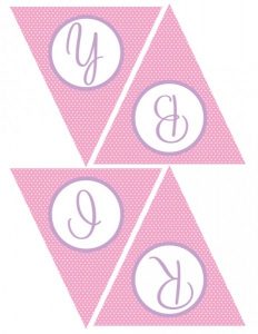 Banner Letters Free Printable
