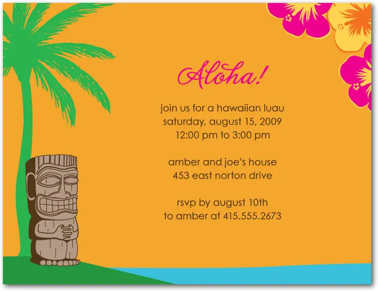 It's just a picture of Hawaiian Theme Party Invitations Printable in teenager It's just a graphic of Hawaiian Theme Party Invitations Printable in teenager