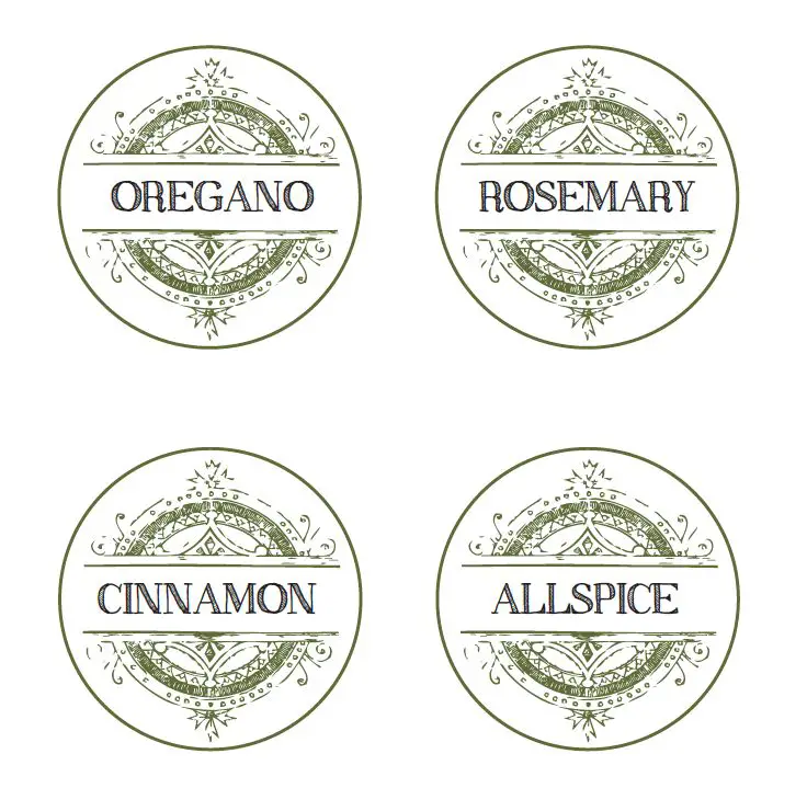 24 creative spice jar labels kittybabylove labels for spices