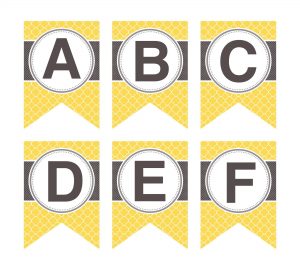 Free Printable Banner Letters